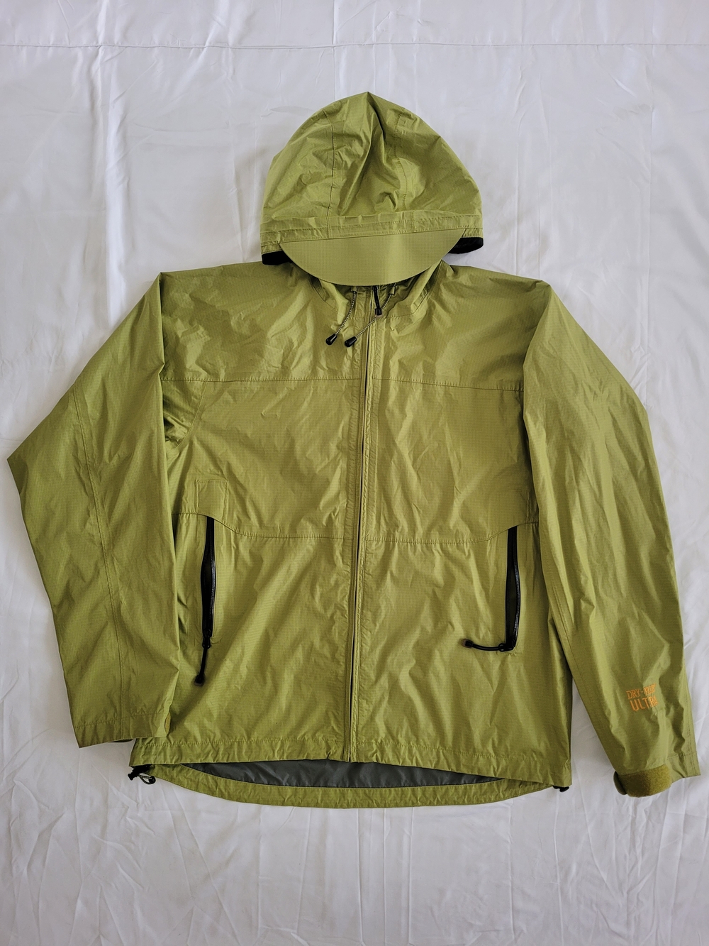 Cabelas Lightweight Hooded Windbreaker Jacket - Olive Green